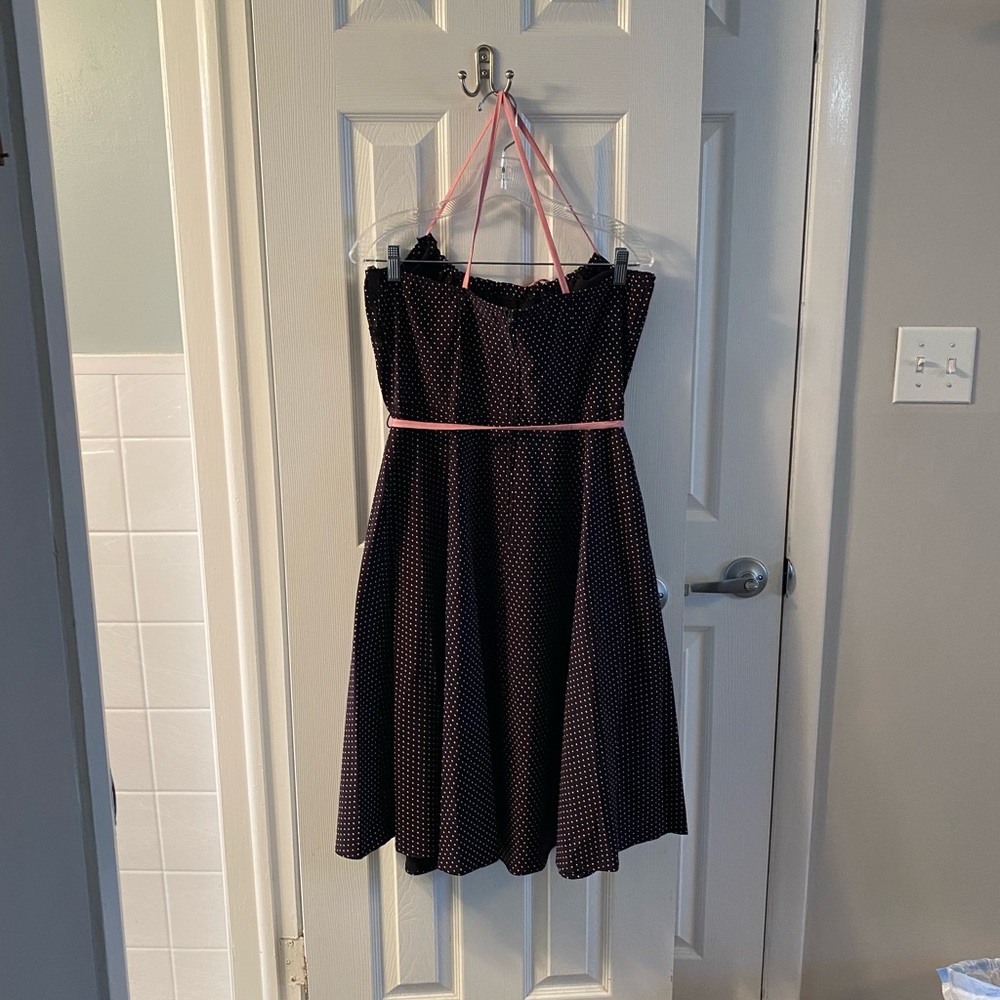 Beautiful NOWT black and Polka Dots Dress 14